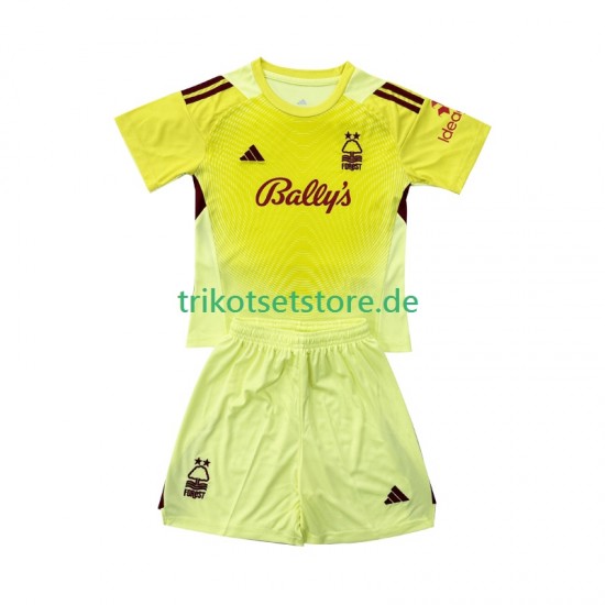 Nottingham Forest Torwart 2025-2026 Kinder Trikotset Heim Kurzarm