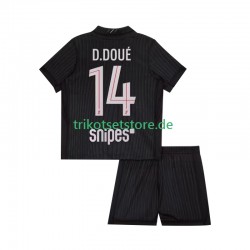 Paris Saint-Germain Desire Doue 14 2025-2026 Kinder Trikotset Viertes Kurzarm