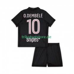 Paris Saint-Germain Ousmane Dembele 10 2025-2026 Kinder Trikotset Viertes Kurzarm