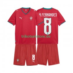 Portugal Bruno Fernandes 8 World Cup 2026 Kinder Trikotset Heim Kurzarm