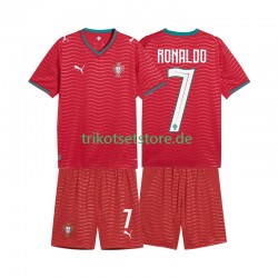 Portugal Cristiano Ronaldo 7 World Cup 2026 Kinder Trikotset Heim Kurzarm