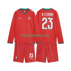 Portugal Vitinha 23 World Cup 2026 Kinder Trikotset Heim Langarm