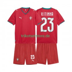 Portugal Vitinha 23 World Cup 2026 Kinder Trikotset Heim Kurzarm