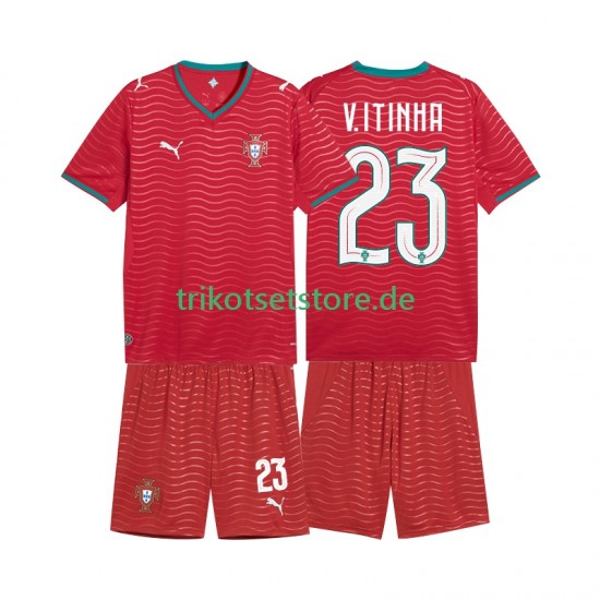Portugal Vitinha 23 World Cup 2026 Kinder Trikotset Heim Kurzarm