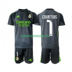 Real Madrid Torwart Thibaut Courtois 1 2025-2026 Kinder Trikotset Ausweich Kurzarm
