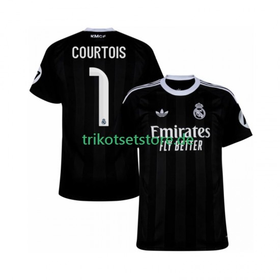 Real Madrid Torwart Thibaut Courtois 1 2025-2026 Herren Trikot Ausweich Kurzarm