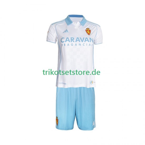Real Zaragoza 2025-2026 Kinder Trikotset Heim Kurzarm