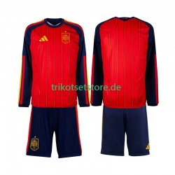 Spanien World Cup 2026 Kinder Trikotset Heim Langarm