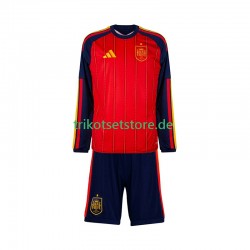 Spanien World Cup 2026 Kinder Trikotset Heim Langarm