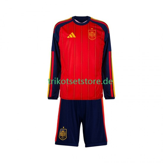 Spanien World Cup 2026 Kinder Trikotset Heim Langarm
