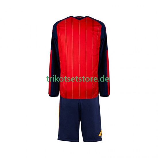 Spanien World Cup 2026 Kinder Trikotset Heim Langarm