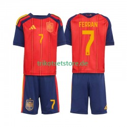 Spanien Ferran Torres 7 World Cup 2026 Kinder Trikotset Heim Kurzarm