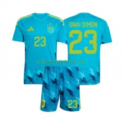 Spanien Torwart Unai Simon 23 World Cup 2026 Kinder Trikotset Heim Kurzarm