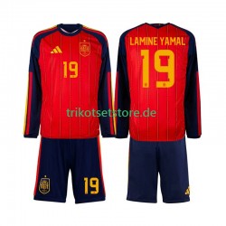 Spanien Lamine Yamal 19 World Cup 2026 Kinder Trikotset Heim Langarm