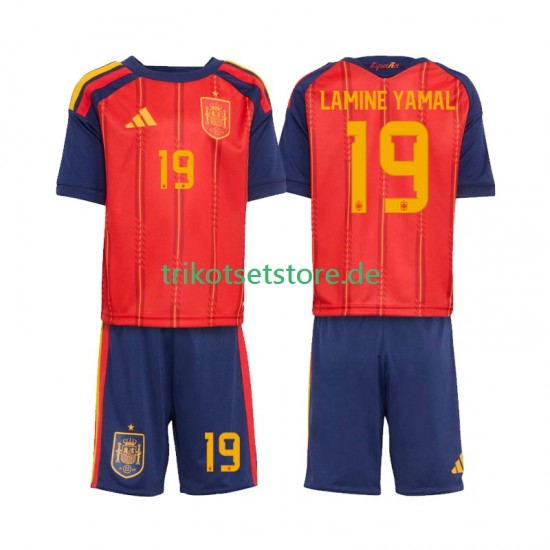 Spanien Lamine Yamal 19 World Cup 2026 Kinder Trikotset Heim Kurzarm