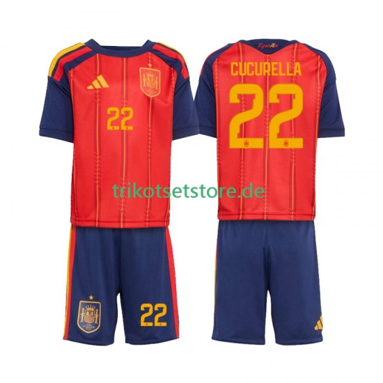 Spanien Marc Cucurella 22 World Cup 2026 Kinder Trikotset Heim Kurzarm