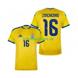 Ukraine Oleksandr Zinchenko 16 World Cup 2026 Herren Trikot Heim Kurzarm