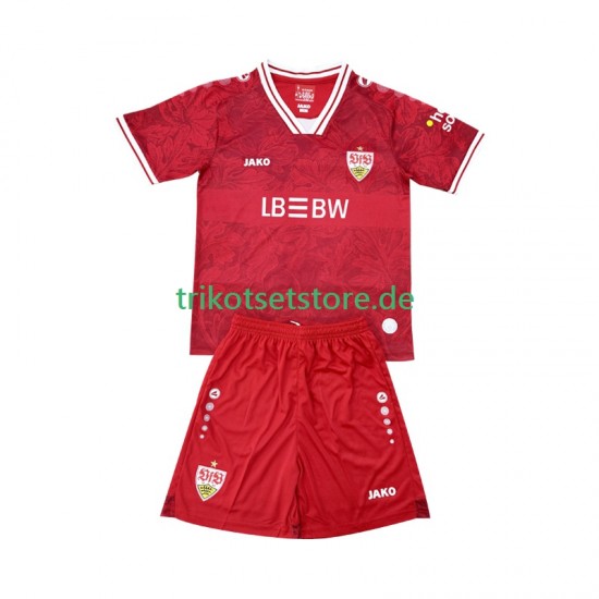 VfB Stuttgart 2025-2026 Kinder Trikotset Auswärts Kurzarm