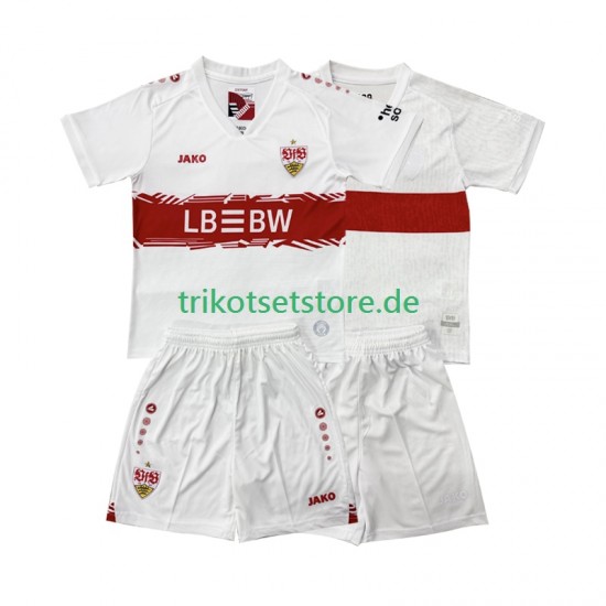 VfB Stuttgart 2025-2026 Kinder Trikotset Heim Kurzarm