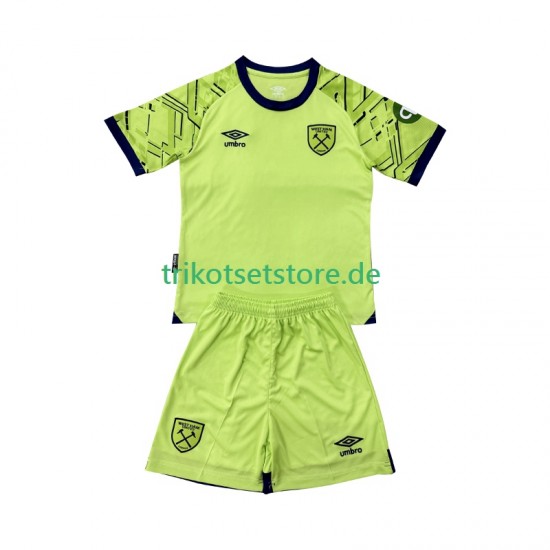 West Ham United Torwart 2025-2026 Kinder Trikotset Heim Kurzarm