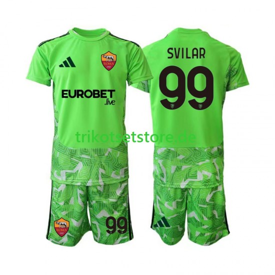 AS Rom Torwart Mile Svilar 99 2026-2027 Kinder Trikotset Heim Kurzarm