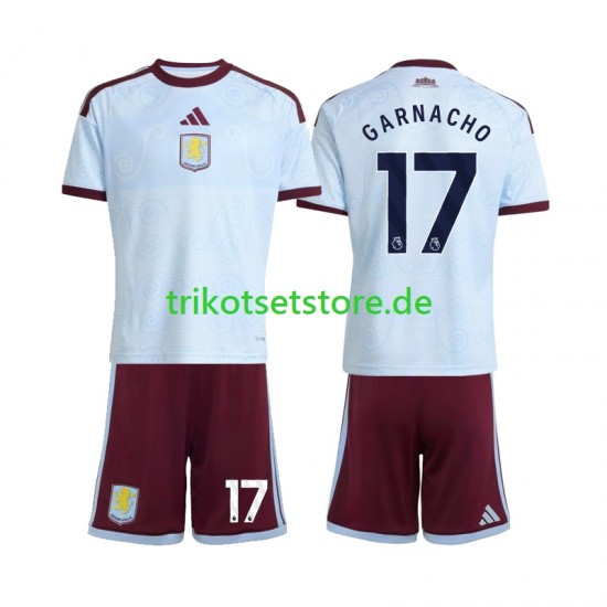 Aston Villa Alejandro Garnacho 17 2026-2027 Kinder Trikotset Ausweich Kurzarm