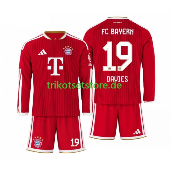 FC Bayern München Alphonso Davies 19 2026-2027 Kinder Trikotset Heim Langarm