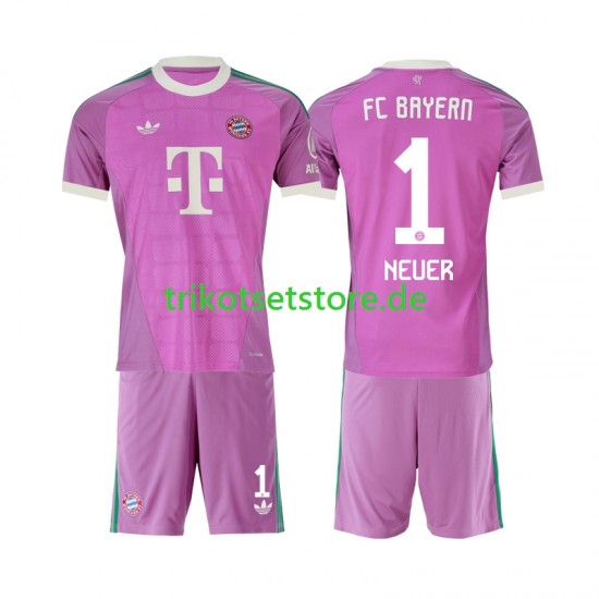 FC Bayern München Torwart Manuel Neuer 1 2026-2027 Kinder Trikotset Ausweich Kurzarm