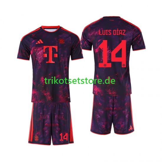 FC Bayern München Luis Diaz 14 2026-2027 Kinder Trikotset Ausweich Kurzarm