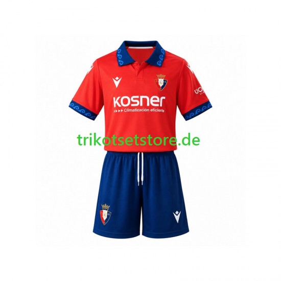 CA Osasuna 2026-2027 Kinder Trikotset Heim Kurzarm