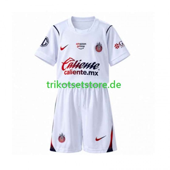 Deportivo Guadalajara 2026-2027 Kinder Trikotset Auswärts Kurzarm