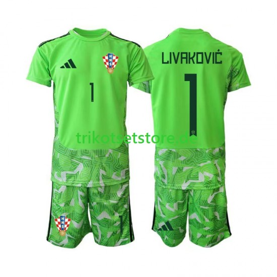 Kroatien Torwart Dominik Livakovic 25 2026-2027 Kinder Trikotset Heim Kurzarm