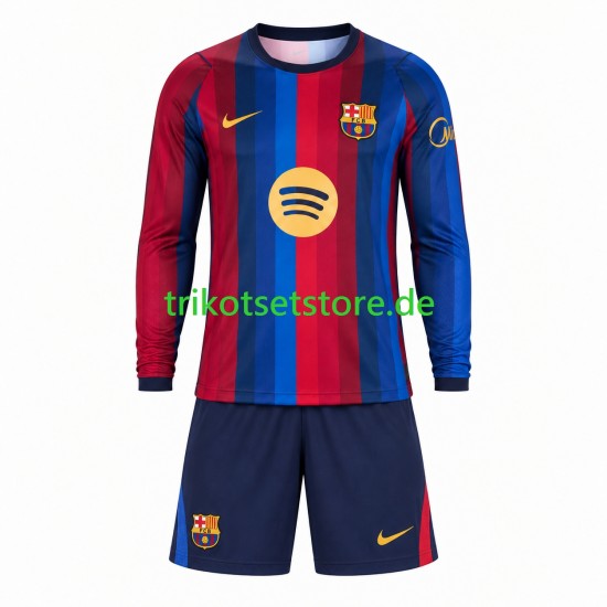 FC Barcelona 2026-2027 Kinder Trikotset Heim Langarm