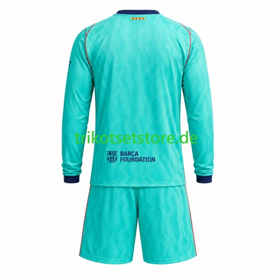 FC Barcelona 2026-2027 Kinder Trikotset Ausweich Langarm