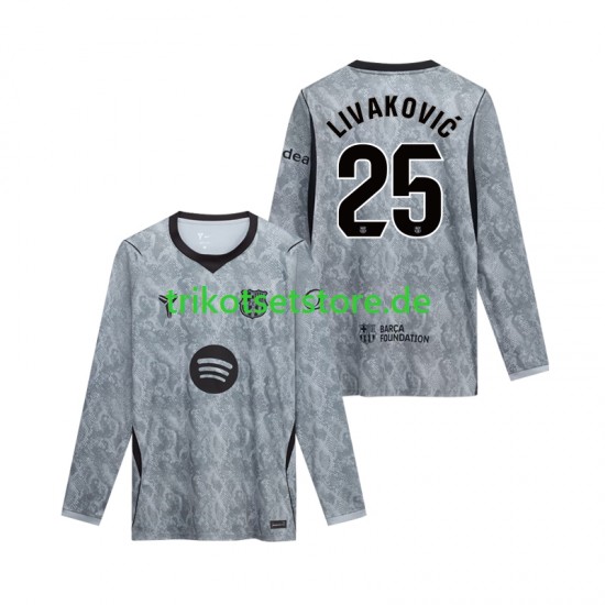 FC Barcelona Torwart Dominik Livakovic 25 2026-2027 Herren Trikot Auswärts Langarm