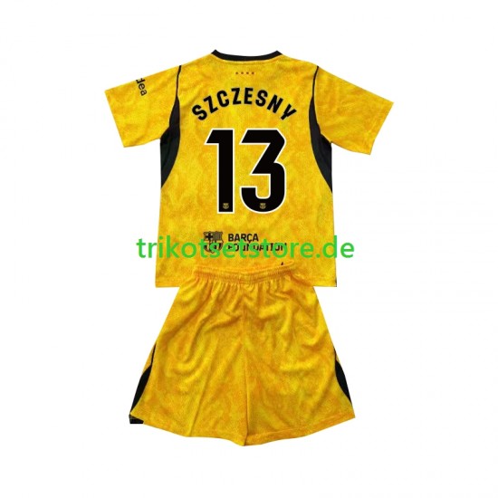 FC Barcelona Torwart Wojciech Szczesny 13 2026-2027 Kinder Trikotset Viertes Kurzarm