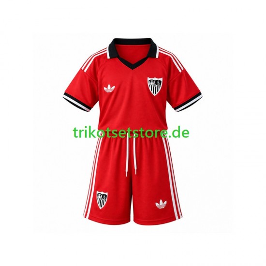 FC Sevilla Retro 2026-2027 Kinder Trikotset Heim Kurzarm
