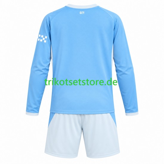 Manchester City 2026-2027 Kinder Trikotset Heim Langarm
