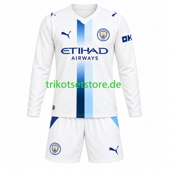 Manchester City 2026-2027 Kinder Trikotset Ausweich Langarm