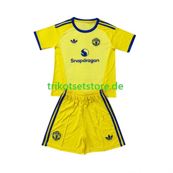 Manchester United Torwart 2026-2027 Kinder Trikotset Ausweich Kurzarm