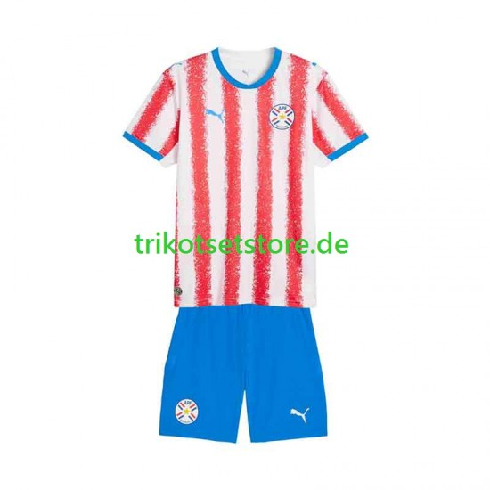 Paraguay 2026 Kinder Trikotset Heim Kurzarm