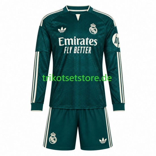 Real Madrid 2026-2027 Kinder Trikotset Auswärts Langarm