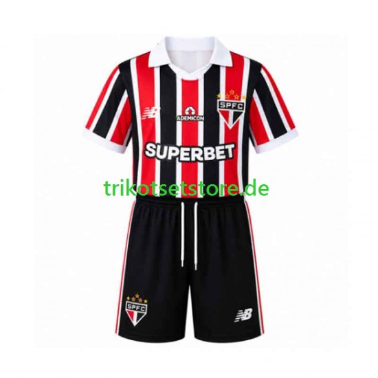 Sao Paulo 2026-2027 Kinder Trikotset Auswärts Kurzarm