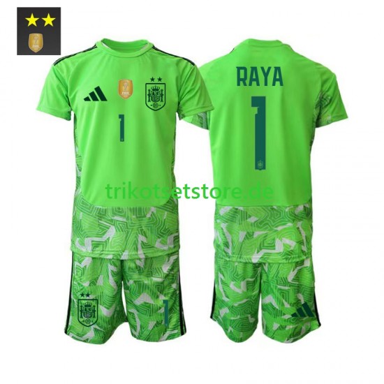 Spanien Torwart David Raya 1 2026-2027 Kinder Trikotset Ausweich Kurzarm