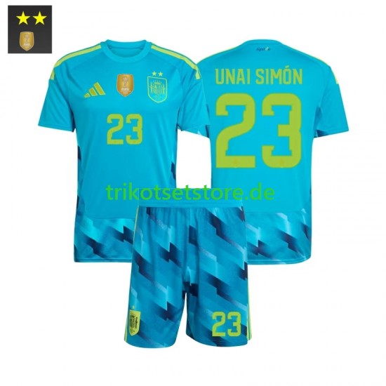 Spanien Torwart Unai Simon 23 2026-2027 Kinder Trikotset Heim Kurzarm