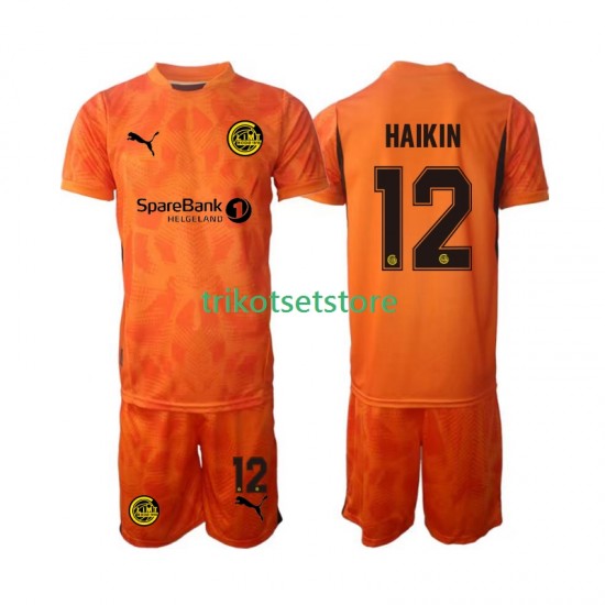 FK Bodø/Glimt  Torwart Nikita Haikin 12 2025 Kinder Trikotset Auswärts Kurzarm