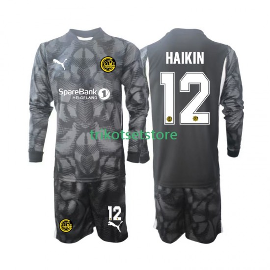 FK Bodø/Glimt  Torwart Nikita Haikin 12 2025 Kinder Trikotset Heim Langarm