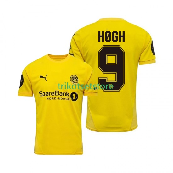 FK Bodø/Glimt Kasper Hogh 9 2025 Herren Trikot Heim Kurzarm