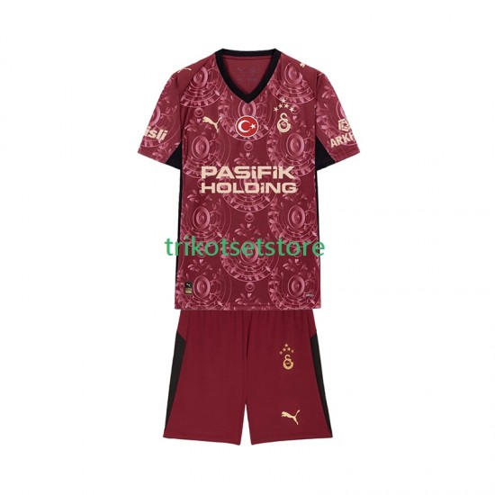 Galatasaray 2025-2026 Kinder Trikotset Ausweich Kurzarm