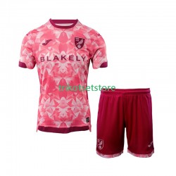 Norwich City 2025-2026 Kinder Trikotset Ausweich Kurzarm